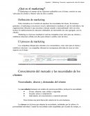 Marketing. Creación y captación de valor del cliente