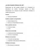 LAS SEIS GRANDES PÉRDIDAS DEL MPT