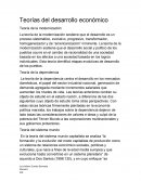 Teorías del desarrollo económico