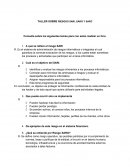 TALLER SOBRE RIESGOS SARI, SARO Y SARC