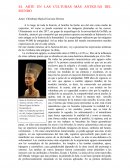 EL ARTE EN LAS CULTURAS MÁS ANTIGUAS DEL MUNDO