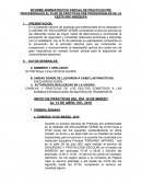 INFORME ADMINISTRATIVO PARCIAL DE PRACTICAS PRE PROFESIONALES AL PLAN DE PRACTICAS PRE PROFESIONALES DE LA EESTP-PNP-AREQUIPA