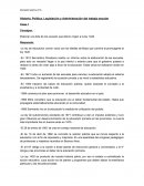 Historia, Política, Legislación y Administración del trabajo escolar