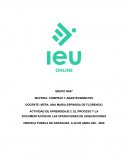 Actividad de aprendizaje. El proceso y la documentación de las operaciones de adquisiciones