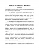 Trastornos del Desarrollo en el aprendizaje