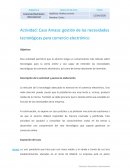 Caso Amasa: gestión de las necesidades tecnológicas para comercio electrónico