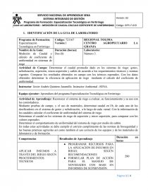 Programa de Formación: Especialización Tecnológica en Fertirriego. Página 1