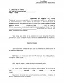 Modelo de Demanda en Materia Mercantil