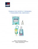 TRABAJO DE OFERTA Y DEMANDA Y EQUILIBRIO DEL MERCADO