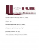 TRABAJO: (NOVELA BATALLAS EN EL DESIERTO)