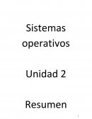 Sistemas operativos Unidad 2