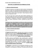 GUÍA PARA LA ELABORACION DEL INFORME DE LECTURA