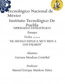 Ensayo del libro: Mi abuelo explicaba muy bien a los pájaros