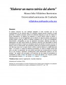 Elaboracion de un marco teórico del aborto