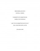 ¿Que tipo de administracion se aplica? Caso Jugueteria entre cuates