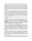 Ensayo: ¿Afectan los problemas del conocimiento una investigación en Administración?