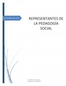 REPRESENTANTES DE LA PEDAGOGIA SOCIAL