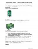 Proceso de recibo y despacho de un producto