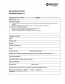 CURSO: DESARROLLO PERSONAL