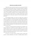 Educación como medida de desarrollo