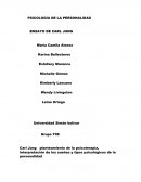 PSICOLOGIA DE LA PERSONALIDAD ENSAYO DE CARL JUNG