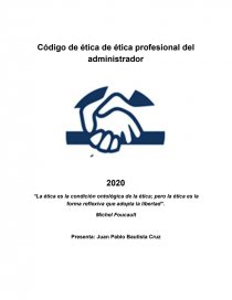 Codigo etico del administrador n. Página 1