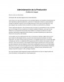 Administración de la Producción. Análisis de riesgos