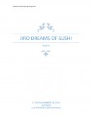 Ensayo de Jiro dreams of Sushi
