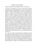 ¿Para los jovenes es importantes la escuela?