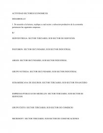 SECTORES ECONOMICOS. Página 1