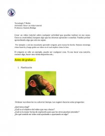 Actividad: Hacer un video tutorial. Página 1
