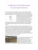 EL NIÑO QUE LE TENIA MIEDO AL AGUA