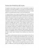 Evolución de la paz