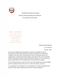 Beneficios de la computadora en su carrera. Página 1