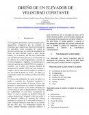 DISEÑO DE UN ELEVADOR DE VELOCIDAD CONSTANTE