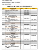 EJERCICIO INTEGRAL DE CONTABILIDAD I