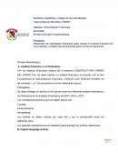 Analisis Financiero empresa CONSTRUCTORA CAMINO DEL NORTE S.A