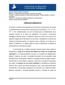 Institucionalización