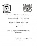 Uso de la plataforma electrónica tributaria