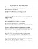 Identificación de Problemas Jurídicos