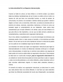 La Interculturalidad De Los Negocios Internacionales