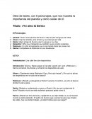 Obra de teatro «Yo amo la tierra»