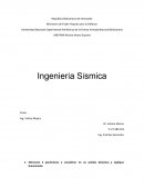 Ingeniería Sísmica