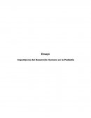 Importancia del Desarrollo Humano en la Pediatría