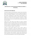 Capacitacion del personal en tu formacion academica