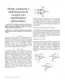 Diseño, simulación e implementación de circuitos con amplificadores operacionales