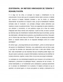 ZOOTERAPIA, UN METODO INNOVADOR DE TERAPIA Y REHABILITACIÓN