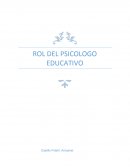ROL DEL PSICOLOGO EDUCATIVO