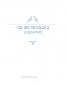ROL DEL PSICOLOGO EDUCATIVO