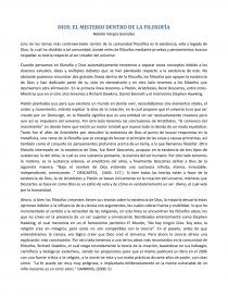 DIOS: EL MISTERIO DENTRO DE LA FILOSOFÍA. Página 1